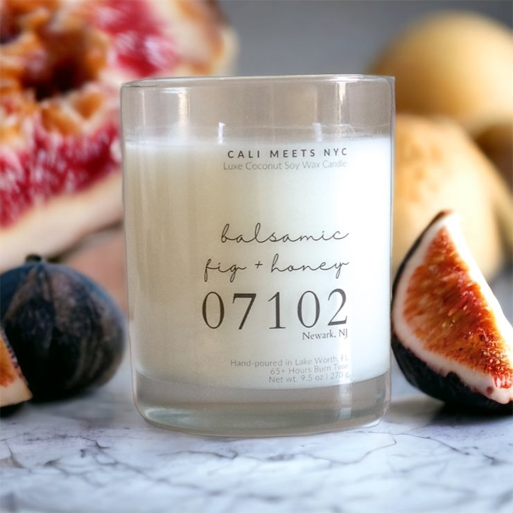 07102, Balsamic Fig + Honey Coconut Soy Candle