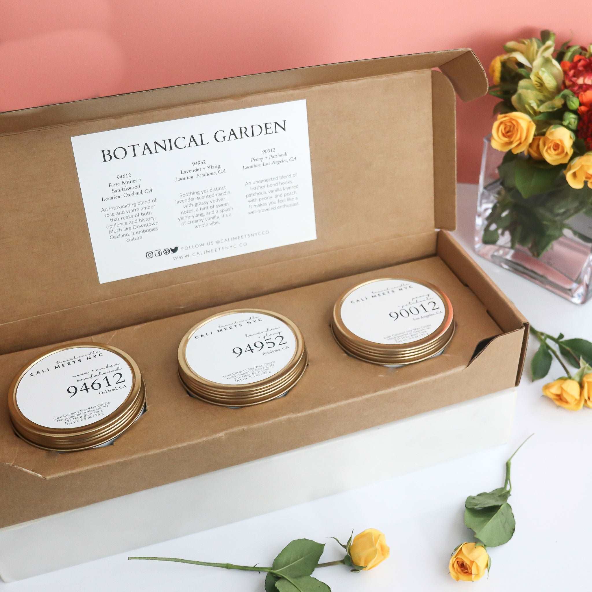 Botanical Garden Candle Tin Gift Set