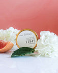 11545, Grapefruit + Honeysuckle Coconut Soy Candle Tin
