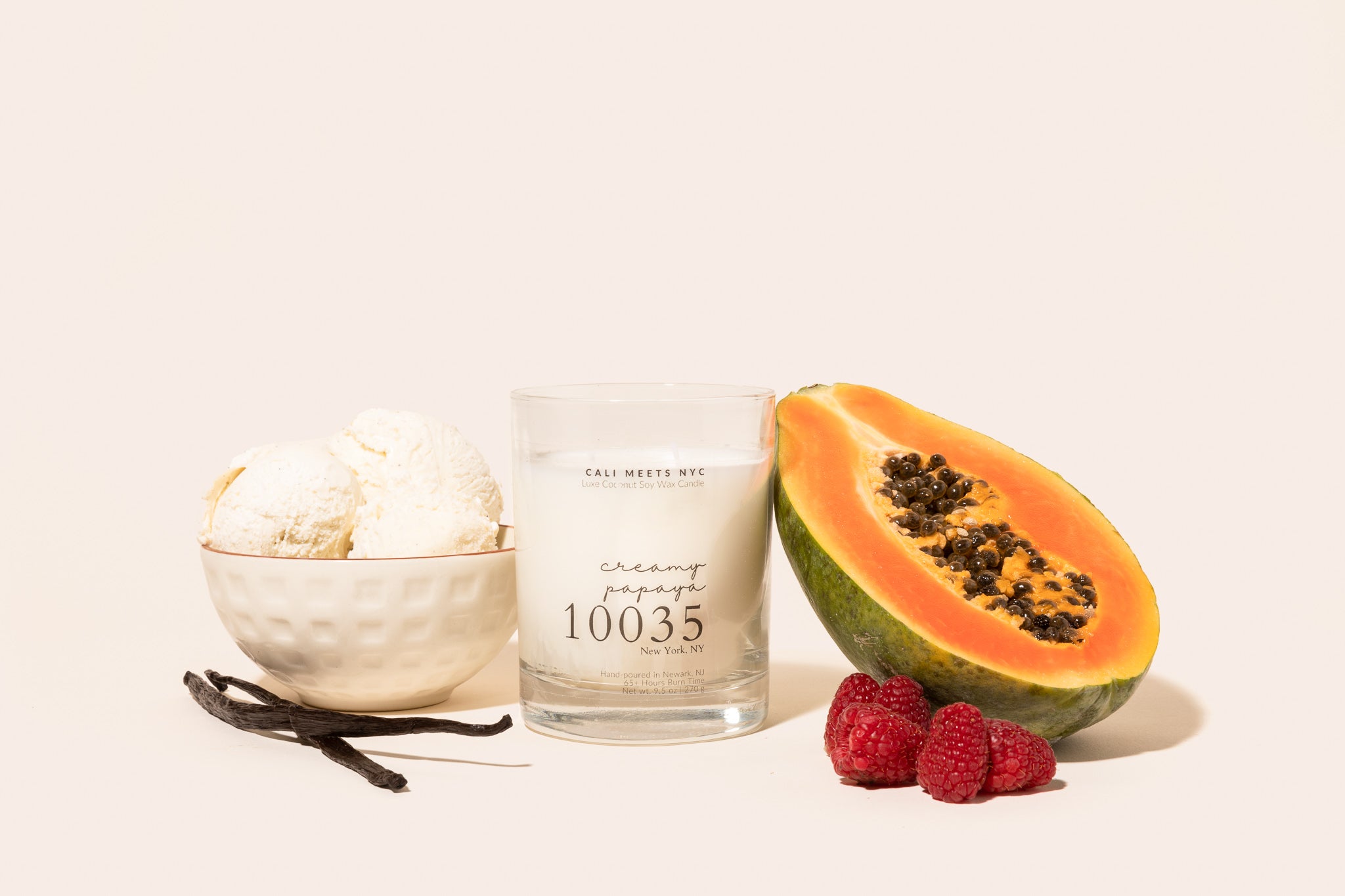 10035, Creamy Papaya Coconut Soy Candle
